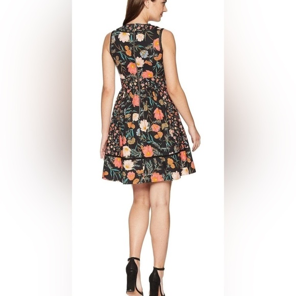 Kate Spade Mixed Blossom Fit And Flare Dress - Picture 3 of 10
